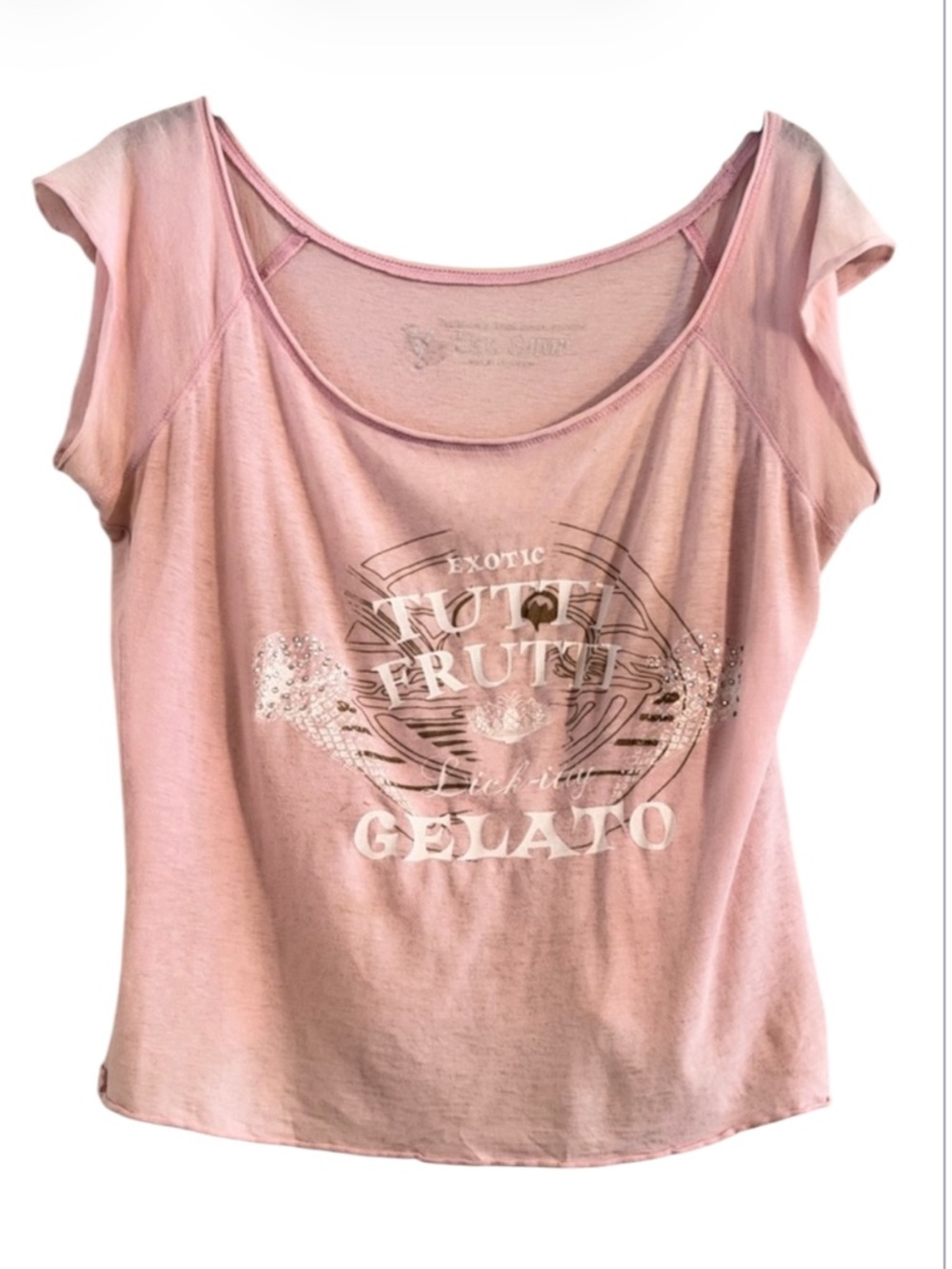 VS Tee Shop Exotic Fruit Gelato Pink Short Sleeve Tee Size M